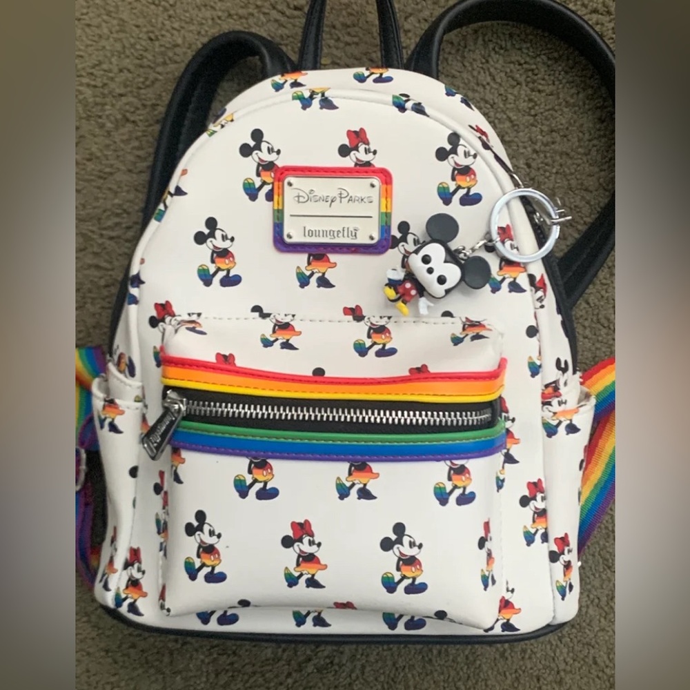 COPY - Disney Parks Minnie & Mickey Rainbow Loungefly Bag